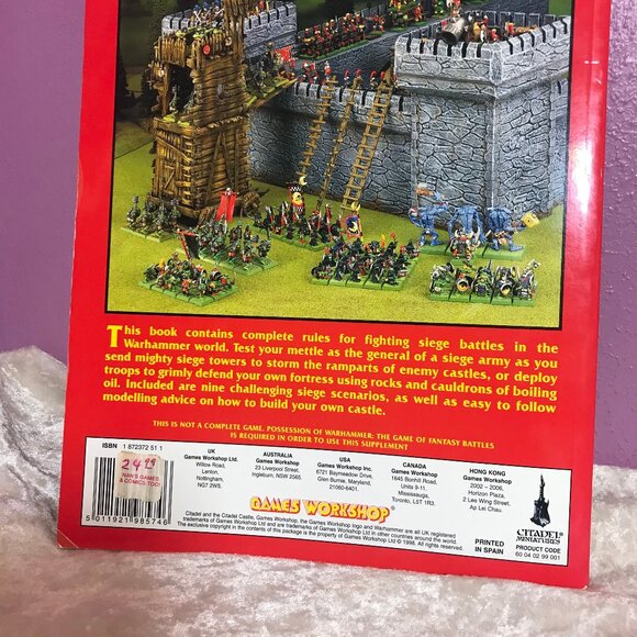 Vintage Warhammer Siege Supplement Rulebook Games Workshop 1998 Rare Retro Book - Picture 6 of 12